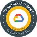 Insignia oficial de Google Cloud Professional Cloud Architect