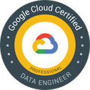 Insignia oficial de Google Cloud Professional Data Engineer