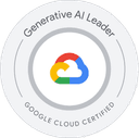Insignia oficial de Google Cloud Generative AI Leader