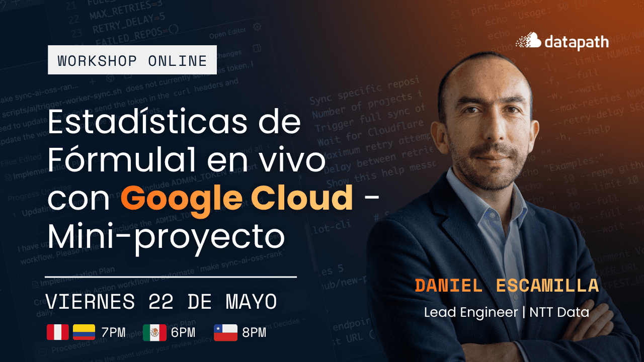 Estadísticas de Fórmula1 en vivo con Google Cloud - Mini-proyecto