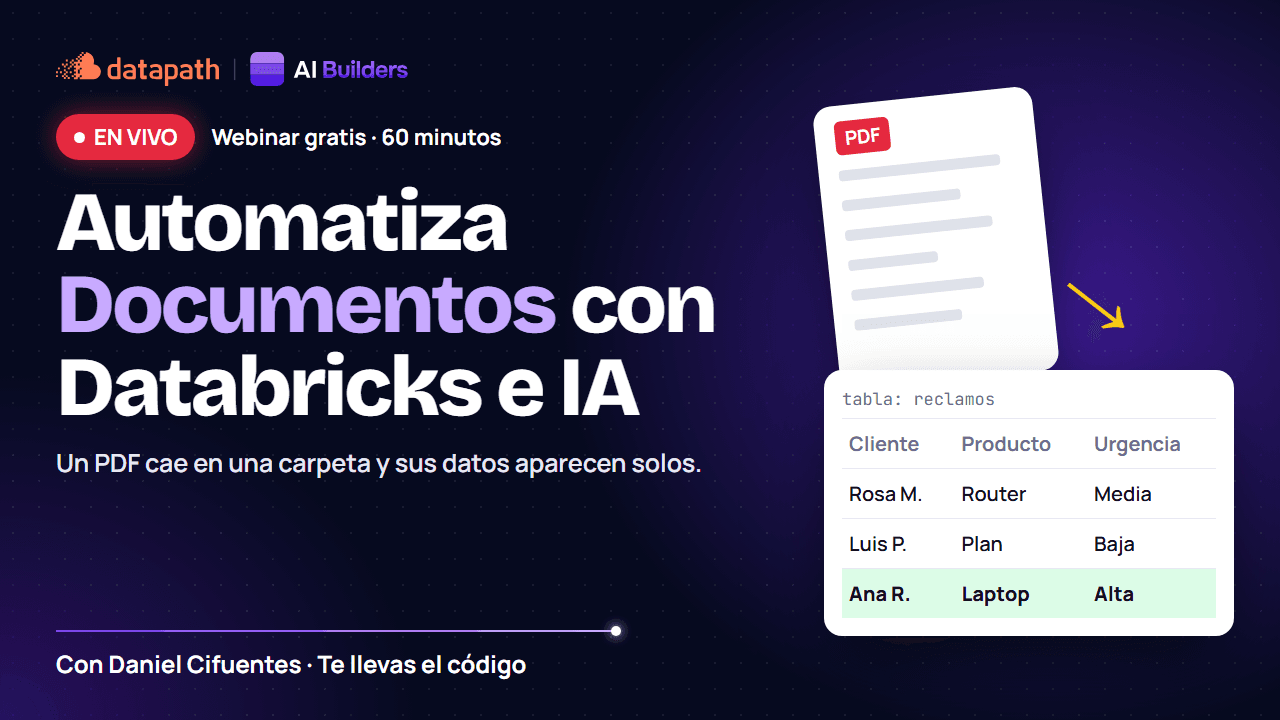 Automatiza Documentos con Databricks e IA en 60 Minutos