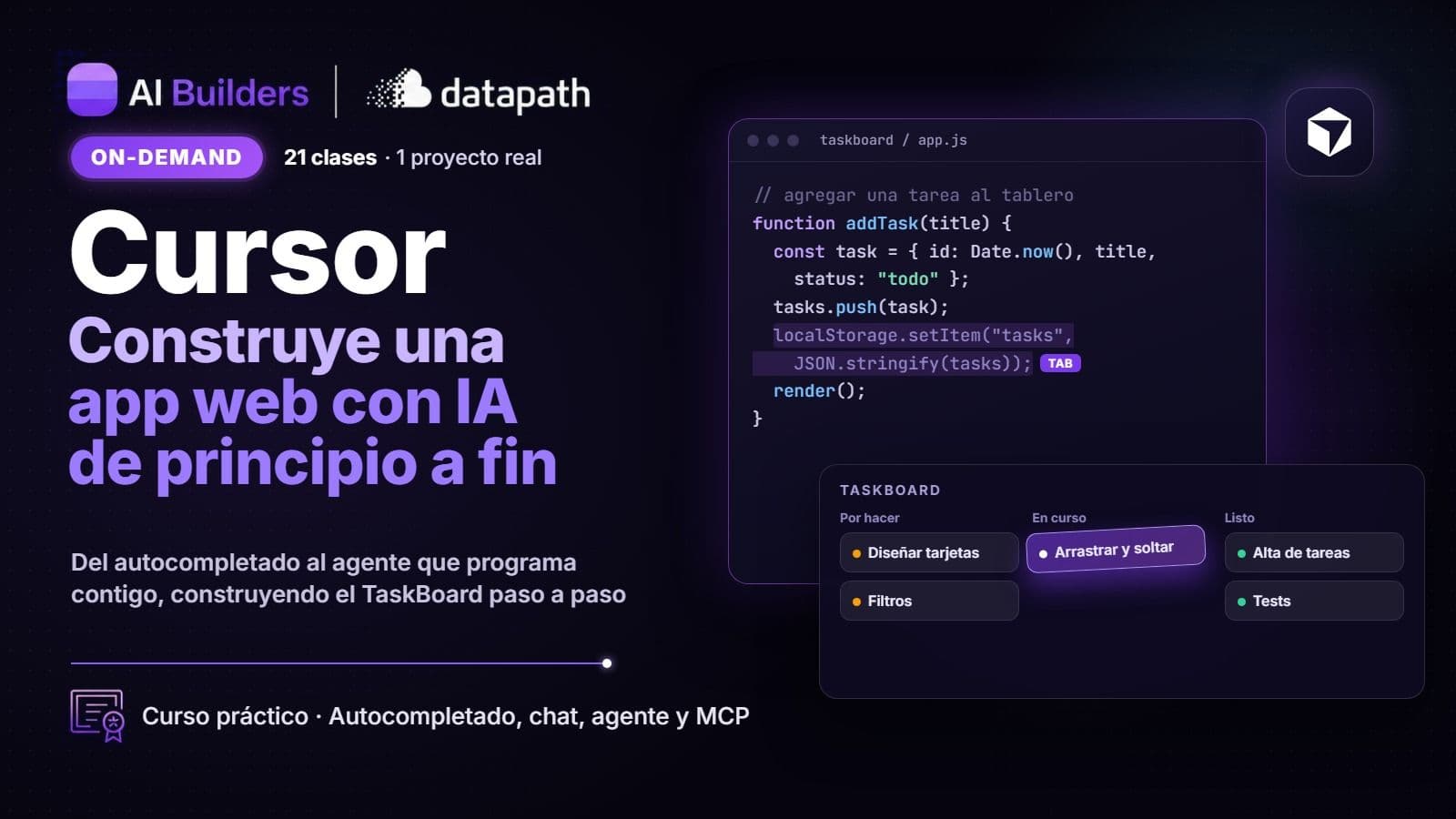 Cursor: Construye una App Web con IA (de principio a fin)