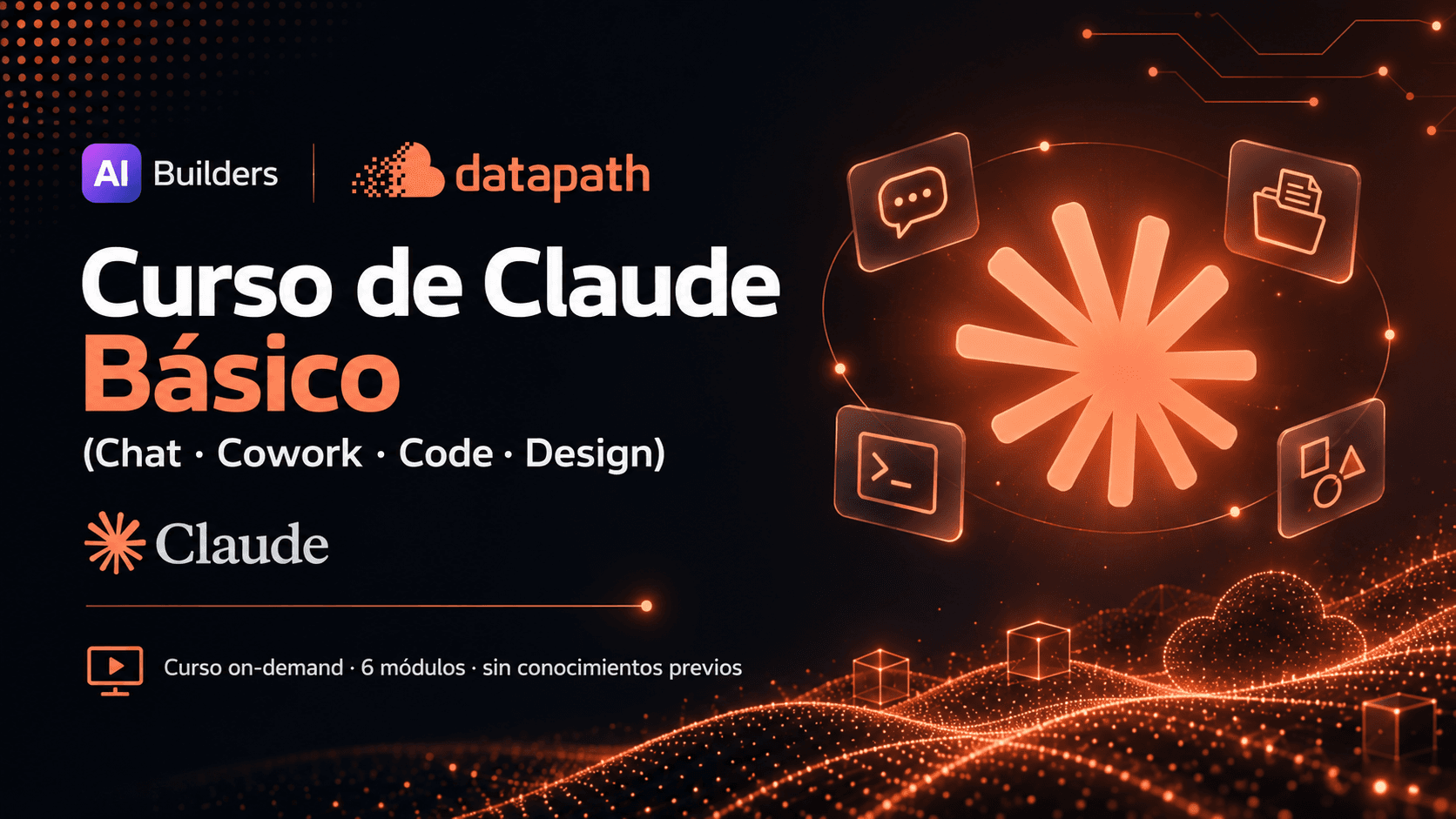 Curso de Claude Básico: Chat, Cowork, Code y Design