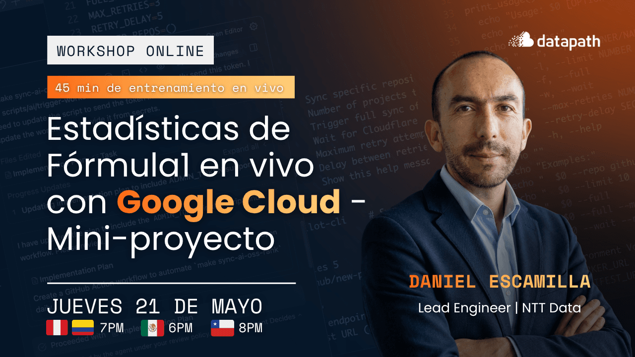 Estadísticas de Fórmula1 en vivo con Google Cloud - Mini-proyecto